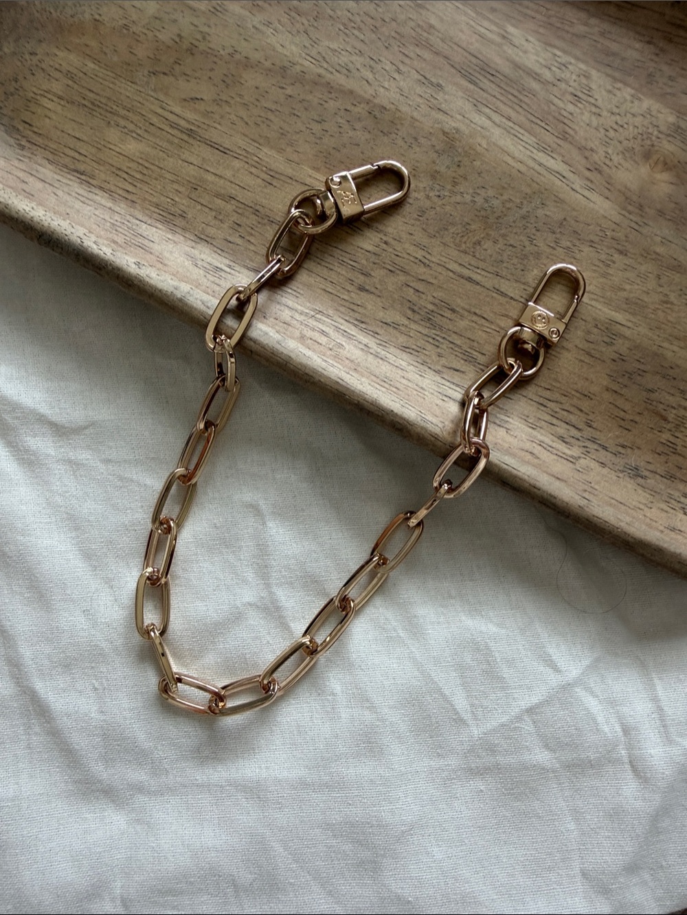 Paperclip Gold Chain Phone Strap - Womens Accessories Phone Case Accessory
